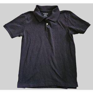 THE CHILDREN’S PLACE Black Short Sleeved Polo Top Boys XL Size 14